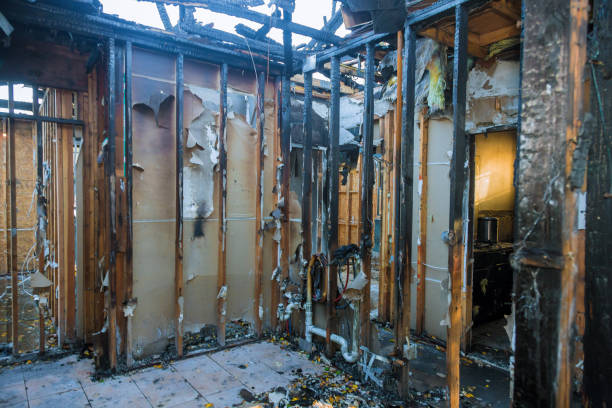 Professional Fire Damage Assessment technician working in Columbus, NJ